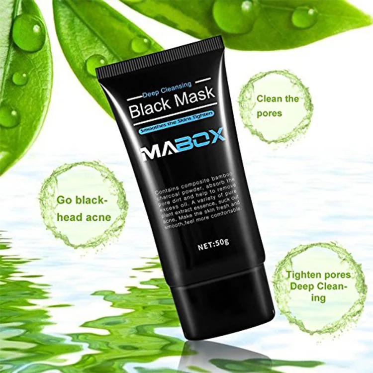 MABOX 50g Blackhead Mask Face Care Nose Remover Peeling Pore Strip Cleanser Black Head Acne Treatment |