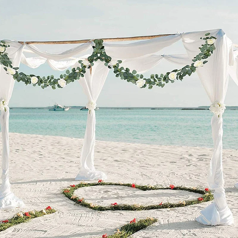 Эвкалипт гирлянда эвкалипт искусственные виноградные цветы Шелковый зеленая