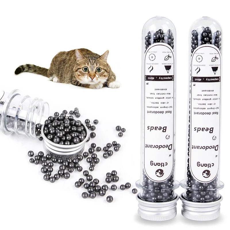 

Наполнитель для кошачьего туалета с активированным углем поглощает специфический запах, дезодорирующие чистящие средства