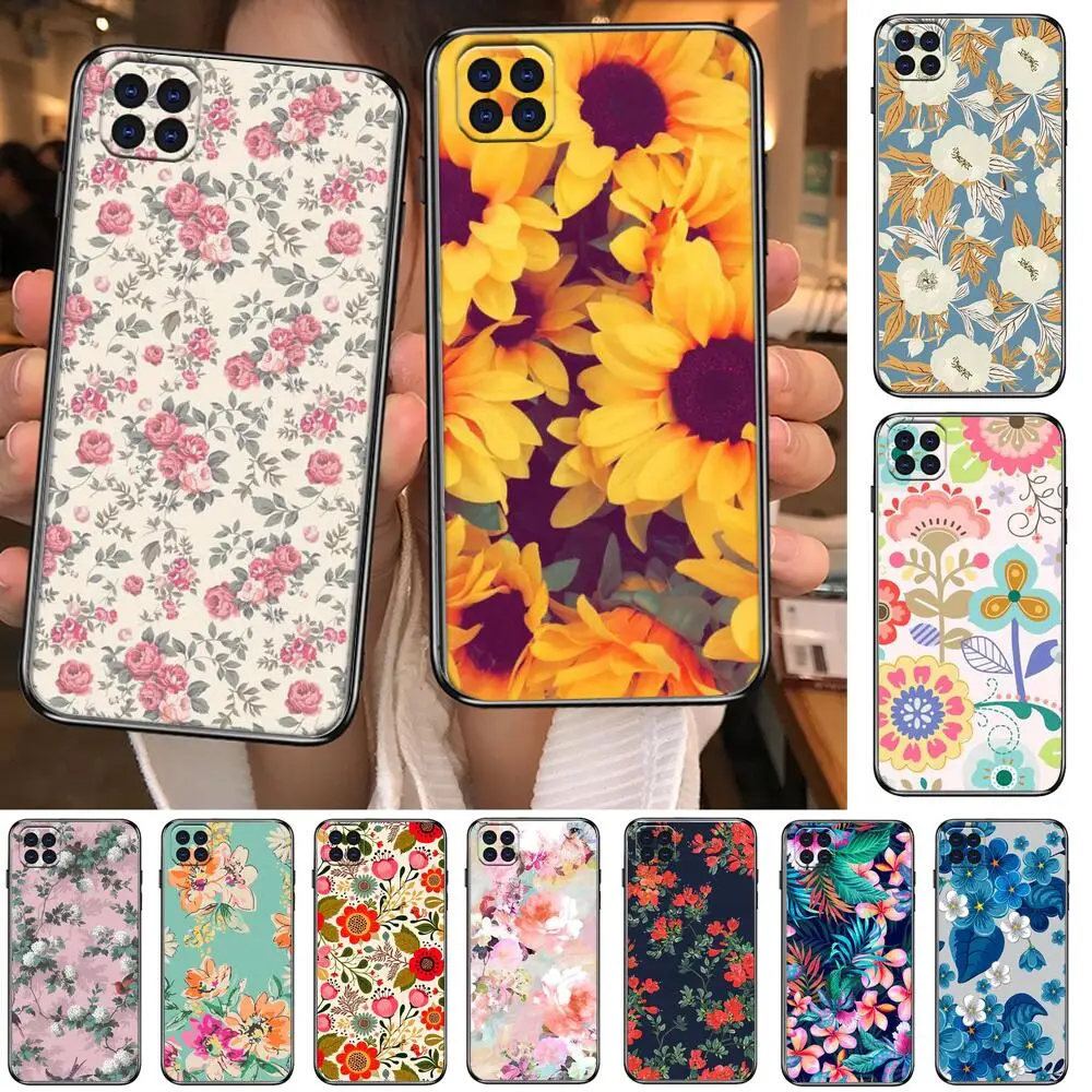 

Floral Beautiful Flowers Rose Sunflower Charcter Phone Case For Motorola Moto G5 g 5 G 5GCover cases covers smiley luxury