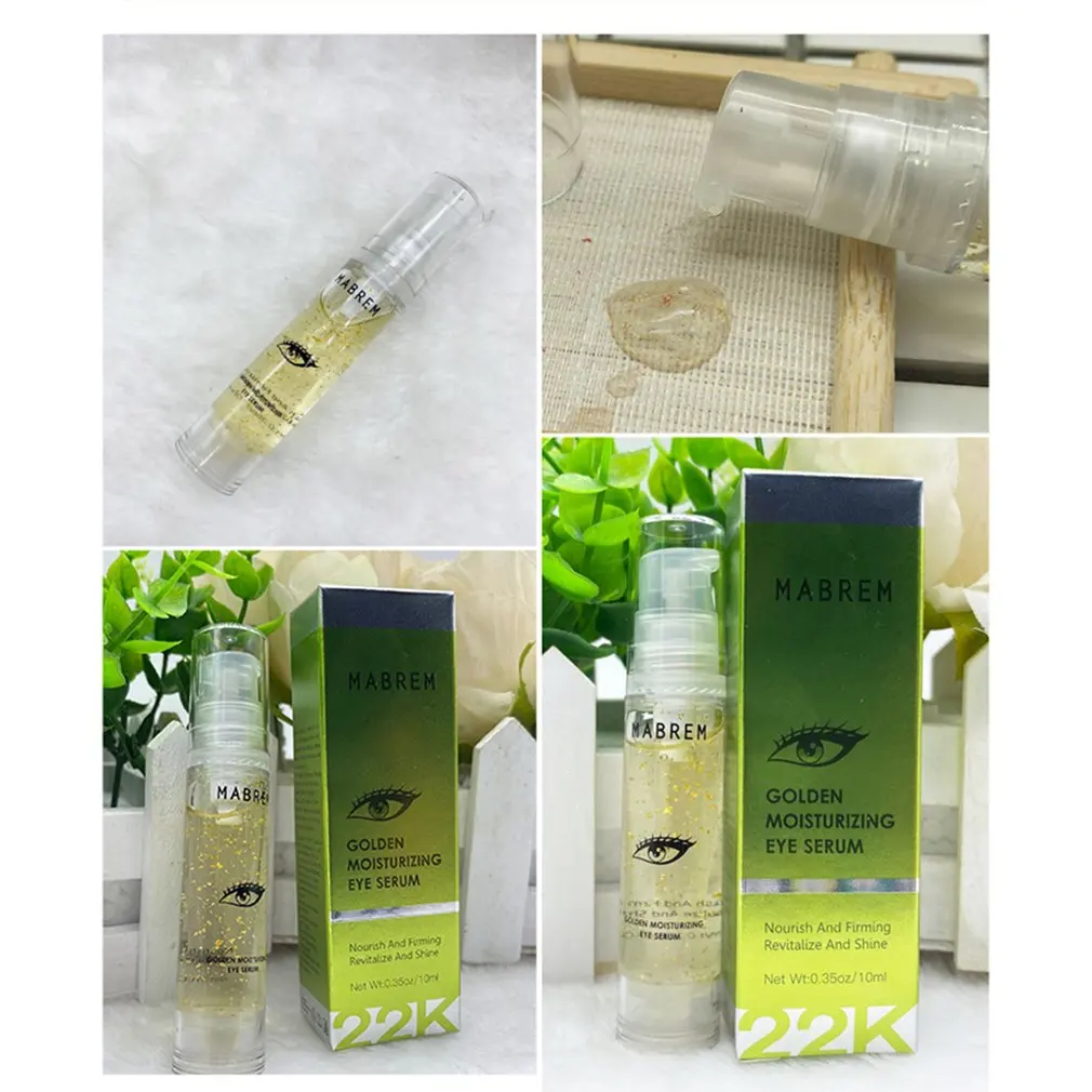 

Golden Eye Serum Moisturizing Anti-Wrinkle Anti-Age Hyaluronic Acid Remover Dark Circles Against Puffiness And Bags