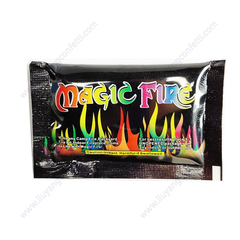 

Pit Patio Magician Illusion Pyrotechnic Colorant Mystical Fire Coloured Magic Bonfire Campfire Fireplace Toy Trick Flame Sachet