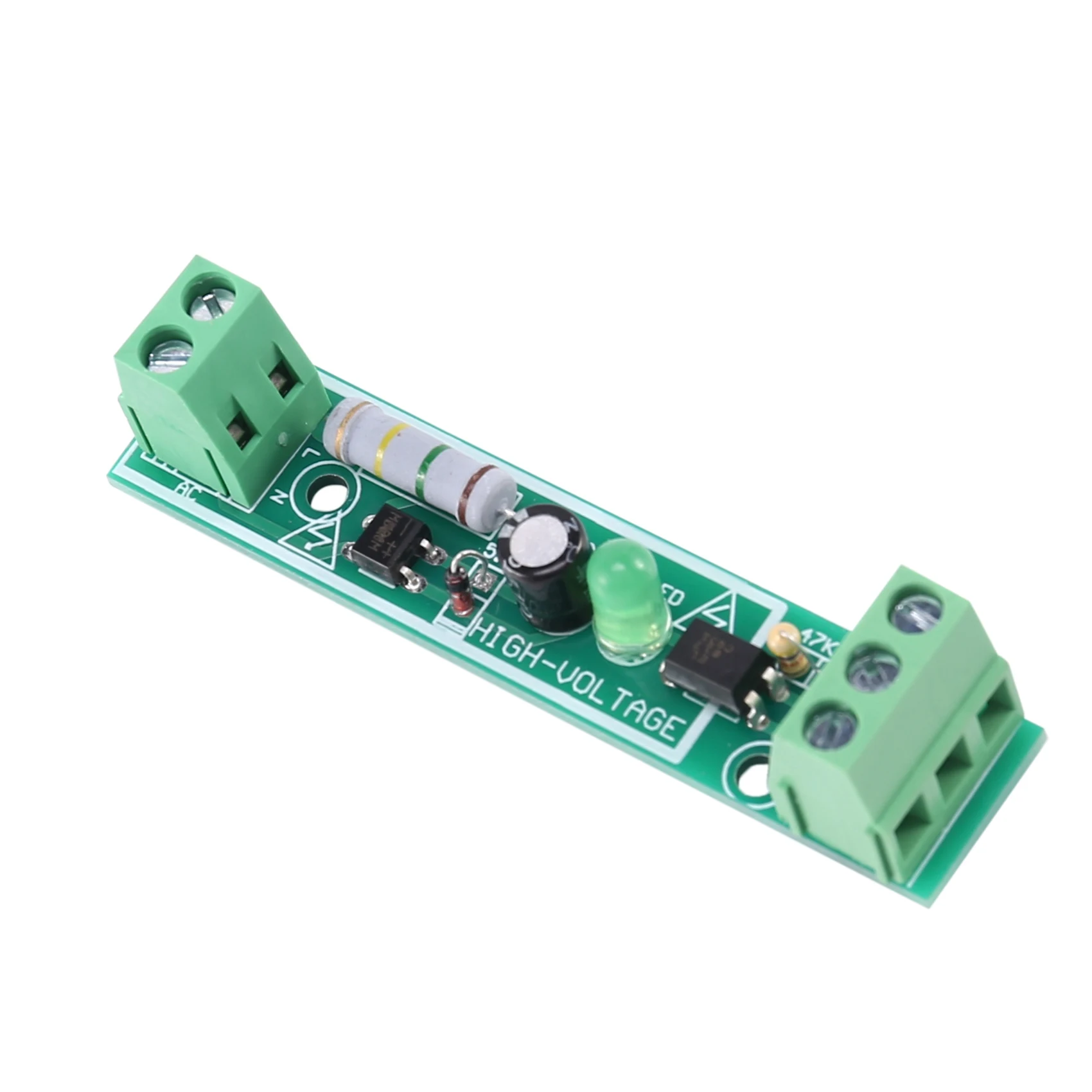 5PCS AC 220V Optocoupler Isolation Module Voltage Detector Board TTL 3-5V SCM Testing for Microcontroller Adaptive PLC | Безопасность и