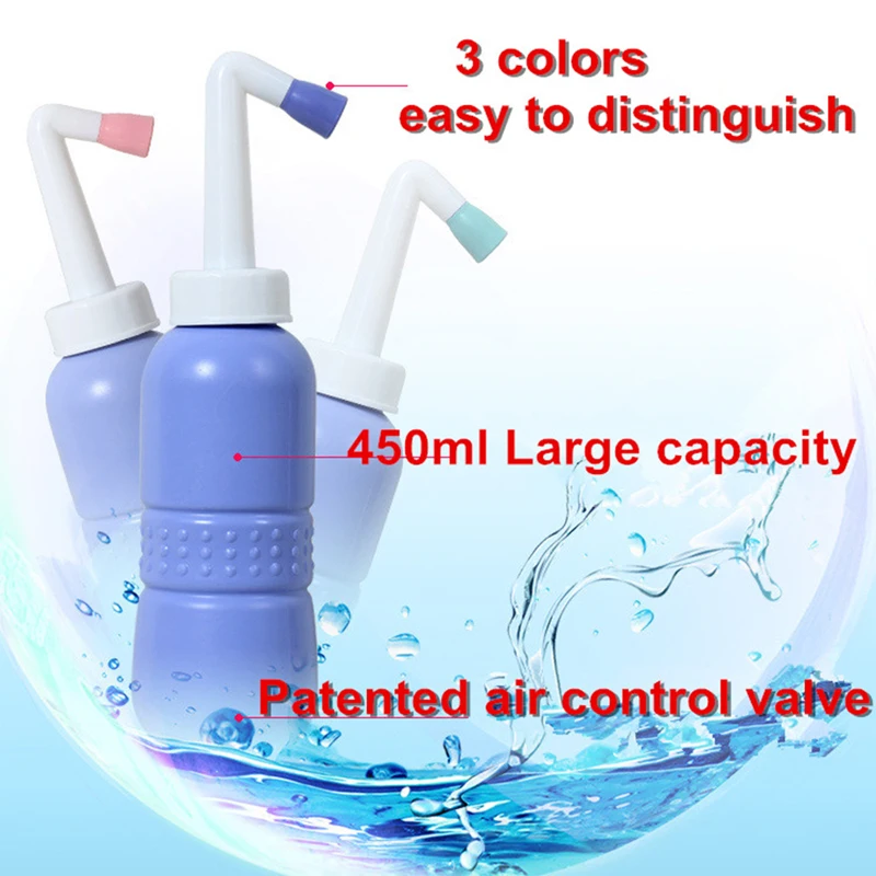 Очищающее портативное средство для очистки ануса 450 мл биде беременных мытья