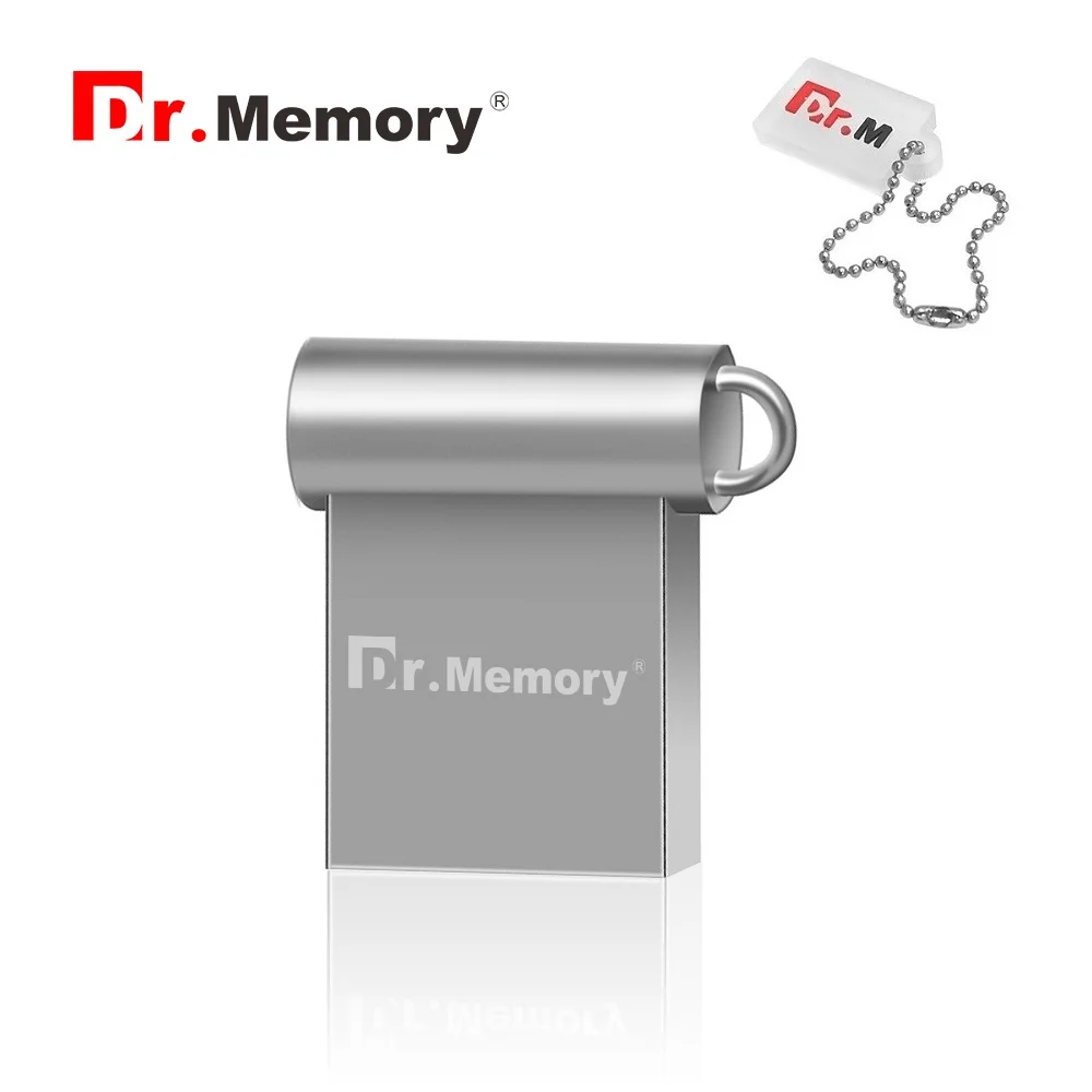 Флеш накопитель Dr. Memory Micro USB водонепроницаемый металлический мини на брелке