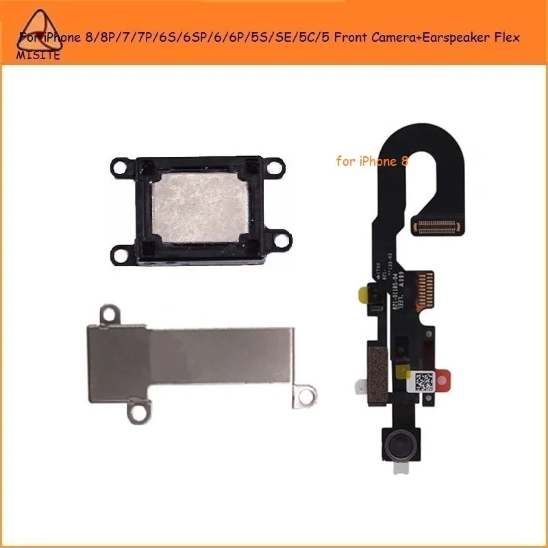 

10Pcs For i Phone 8 7 6s 6 Plus 5S SE 5C 5 8P 7P 6SP Front Facing Camera Right Proximity Sensor+Earpiece Flex With Microphone