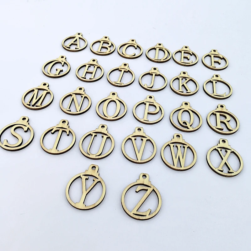 26 шт. имя фамилия A-Z деревянный подарок тег семья воссоединение Рождество Свадьба