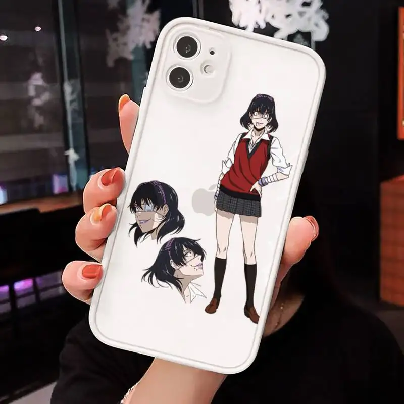 

Crazy excitement Phone Case For iPhone 12 11 Mini Pro XR XS Max 7 8 Plus X Matte transparent White Back Cover