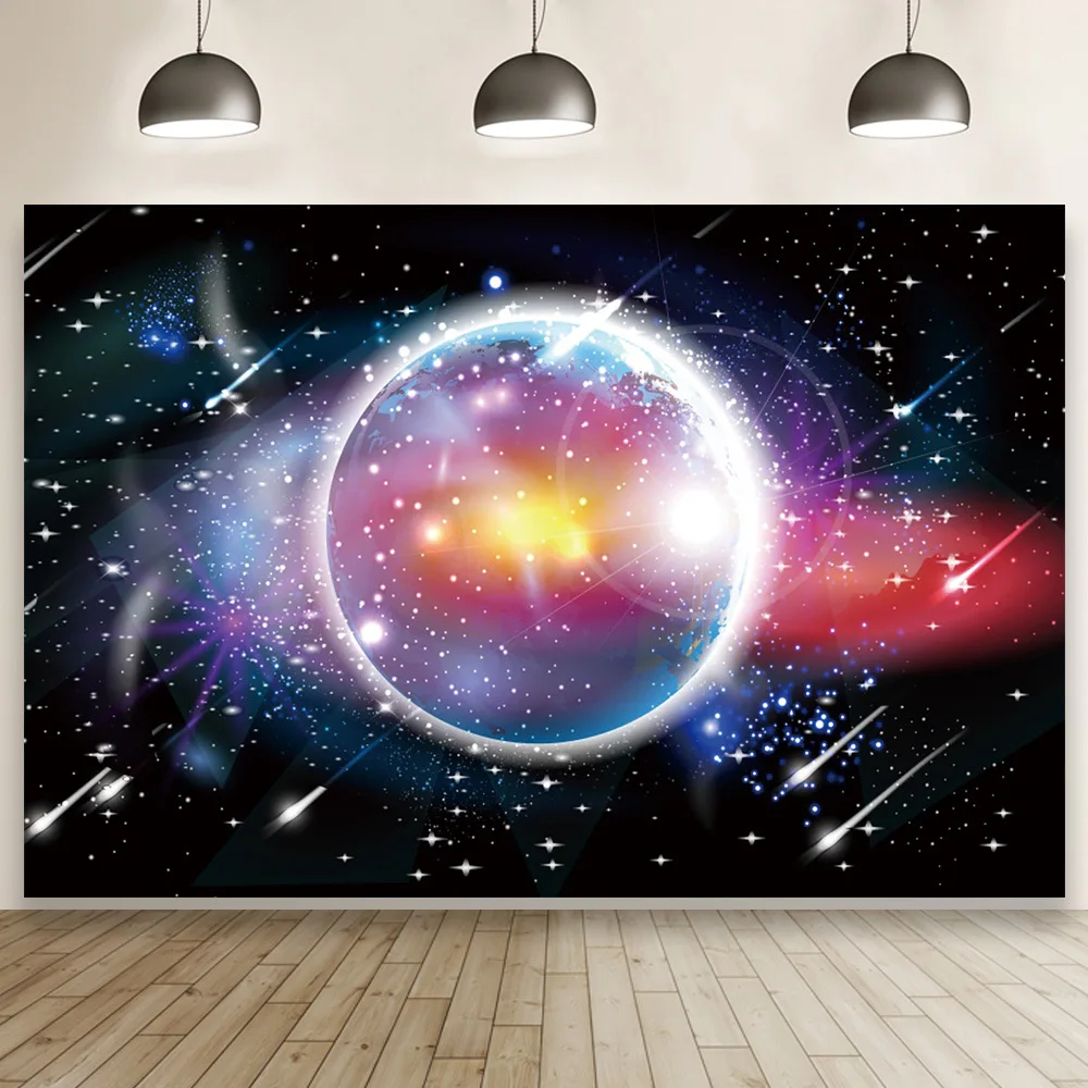 Вселенная метеоритный душ звездное небо Живописный фон для фотосъемки