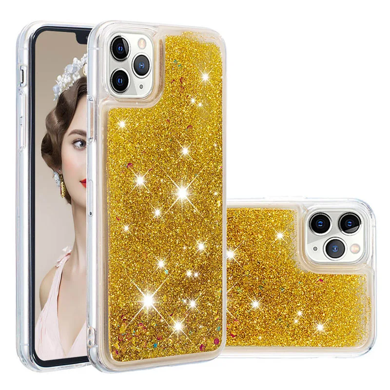 ТПУ динамический жидкостный Мягкий силиконовый чехол для iPhone 11Pro max Xr XS 6 Чехол для samsung S8 S9PLUS S7Edge Note 10 PRO 8
