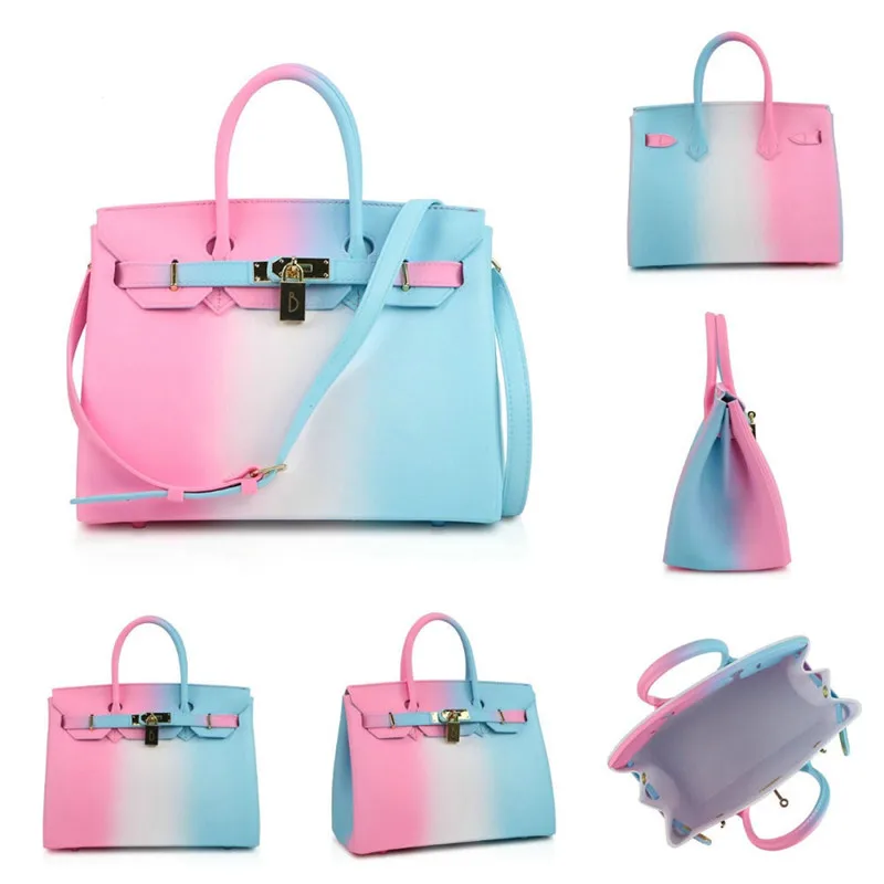 HOT! Fashion Jelly handbags for Womans Girls PVC shoulder bags Lady's Large size capacity totes Beach BAGS SMT112 | Багаж и сумки