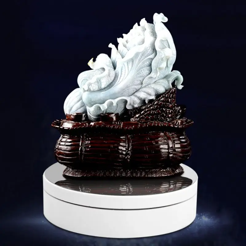 

3 Speeds Electric Rotating Display Stand Mirror Turntable Jewelry Holder Battery/USB Power G2AB