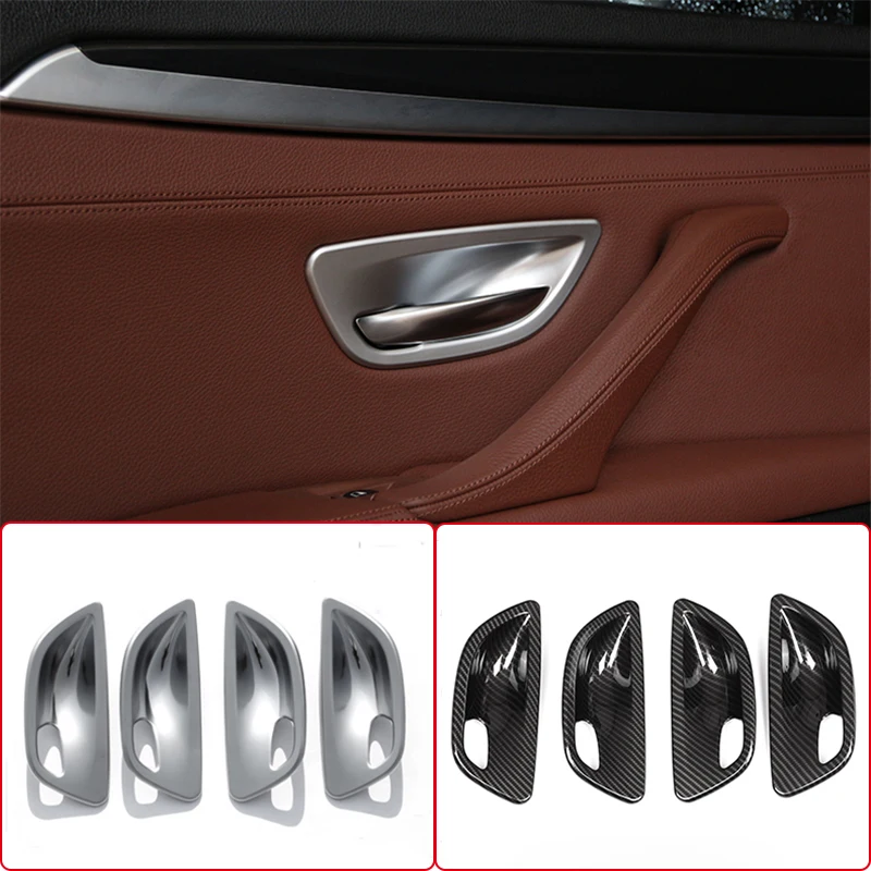 

Fit For BMW 5 Series F10 2011-2016 4PCS ABS Chrome Car Interior Door Handle Bowl Protector Cover Trim Moldings Car Styling