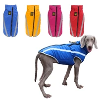 winter dog clothes warm jacket for small medium large dogs reflective waterproof fashion pet coat zipper vest dog costume padded
