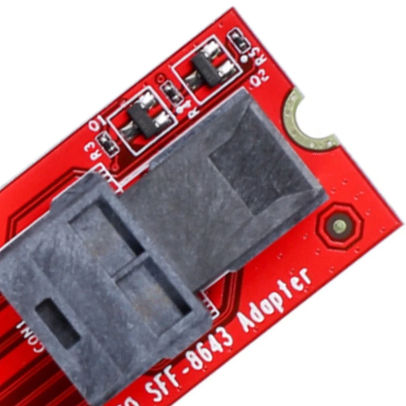 

IOCREST M.2 To U.2 SFF-8639 Adapter Card NVME Converter SFF-8643 Cable SSD Controller Card Red