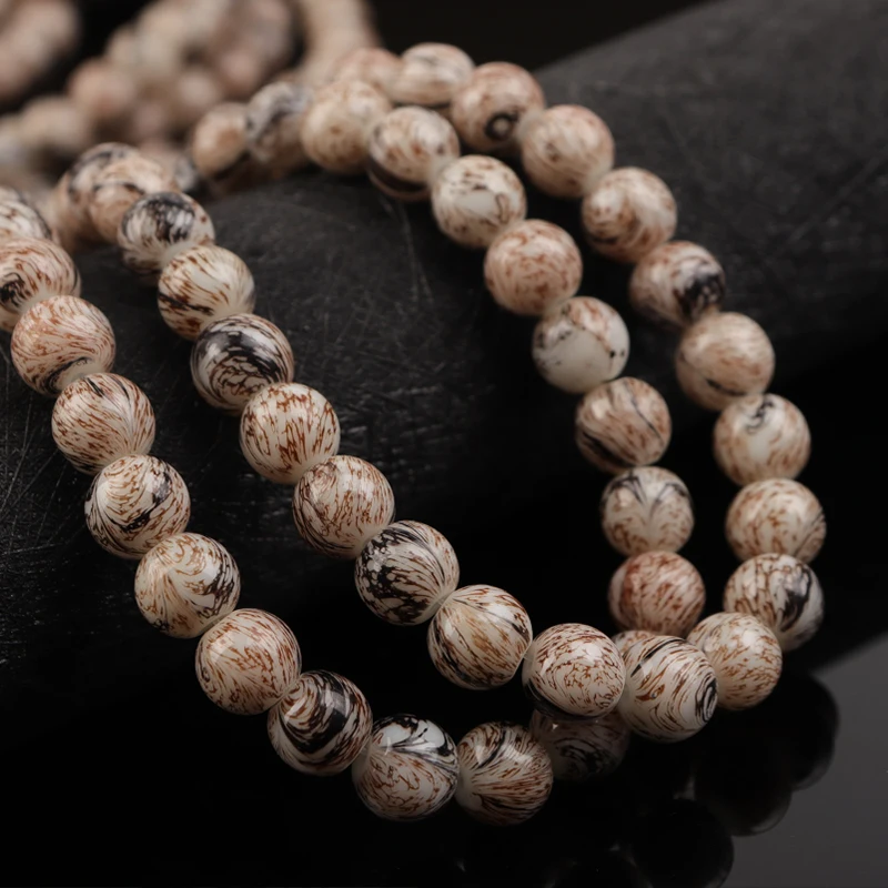 

45pcs/lot 8mm Round Loose Beads Natural Stone Beads Brown Glass Stone Beads For DIY Making Bracelet Necklace Jewelry Beadtales