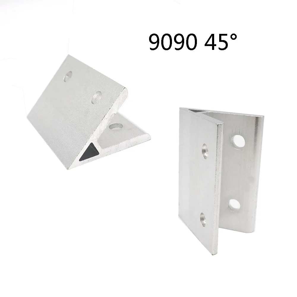 2pcs 45 degree 9090 90x90 Corner Angle Bracket Connection Joint for 9090 Aluminum Profile