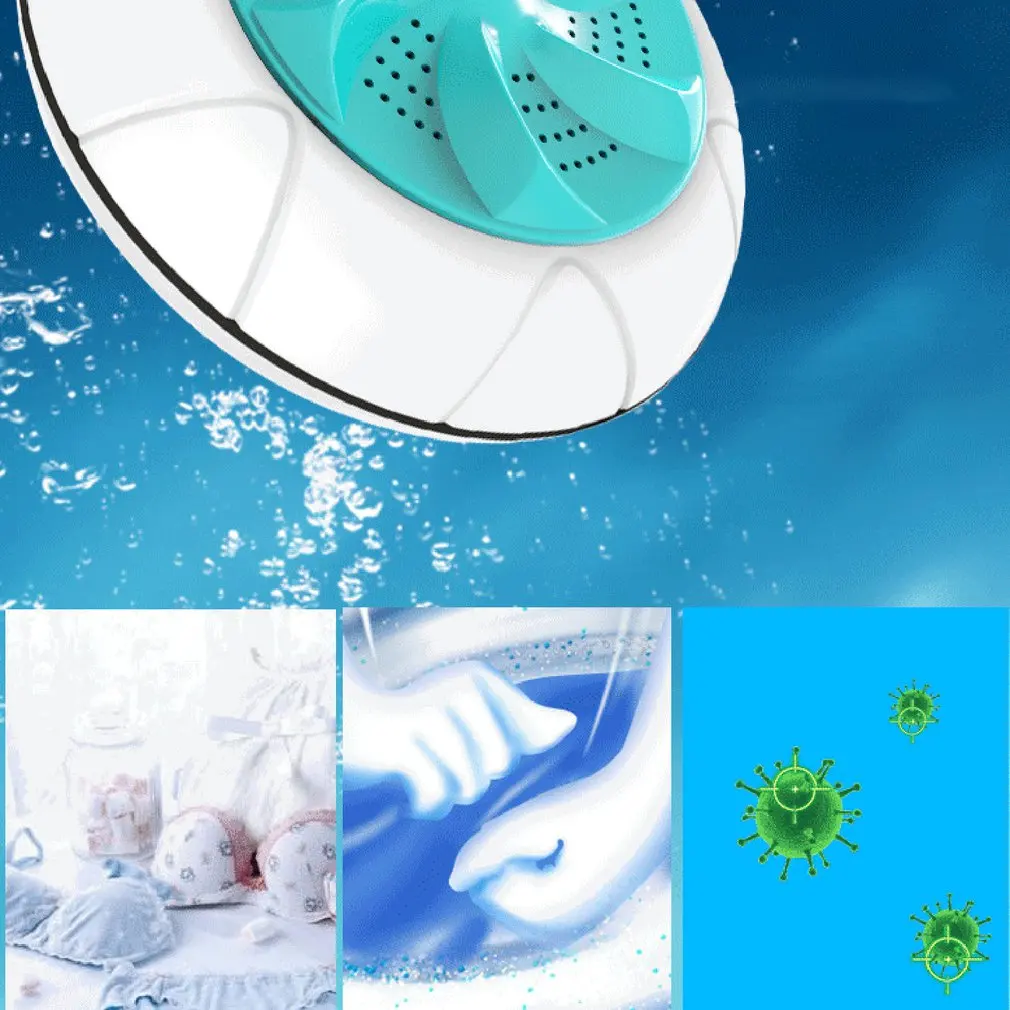

Washing Machine Portable Personal Rotating Washing Machine Adjustable With USB Cable Convenient For Travel Home Business Trip