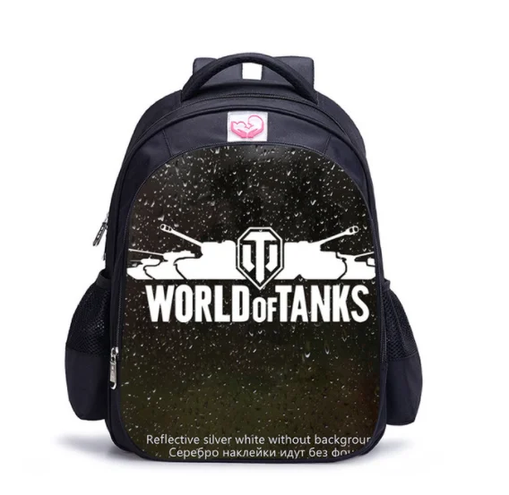Рюкзак с принтом World Of Tank для девочек|Мужские рюкзаки| |