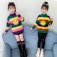 girls sweater babys coat outwear 2021 letters thicken warm winter autumn knitting pullover christmas gift childrens clothing