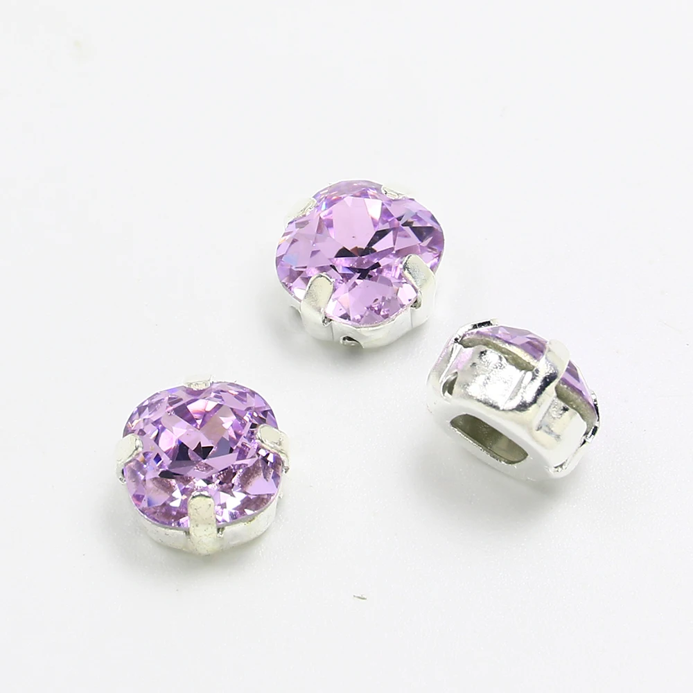 3D Кристальные красивые камни с серебряным когтем толстые квадратные Стразы для