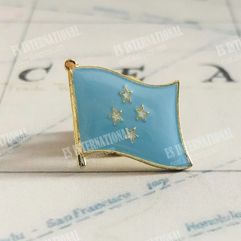 Значки с национальным флагом Микронезии повязка на руку нашивки вышивкой и