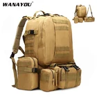 Тактический рюкзак для мужчин, военный рюкзак на 50 л, армейский ранец для активного отдыха, походов, альпинизма