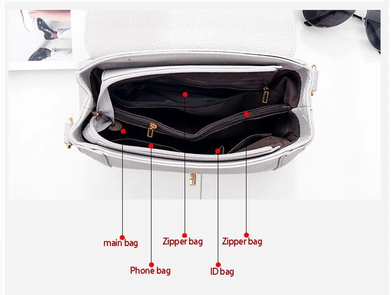

Fashion Women Handbag PU Leather Women's Shoulder Bag Lady's Crossbody Bag Female Flap Tote Designer Messenger Bags B123004