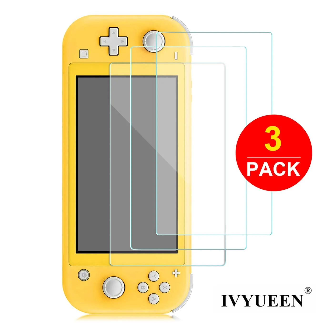 IVYUEEN, закаленное стекло для Kind Switch NS Lite, мини-консоль, 3 упаковки, защита экрана, прозрачная HD Прозрачная пленка против царапин