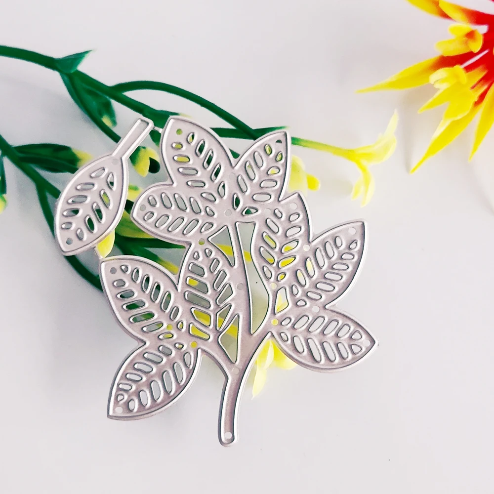 

Green leaf metal cutting die new paper jam handicraft photo album embossing die DIY knife die cutting style