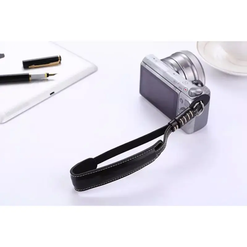 ПУ противоскользящий материал ремешок на запястье для камеры сверхпрочный