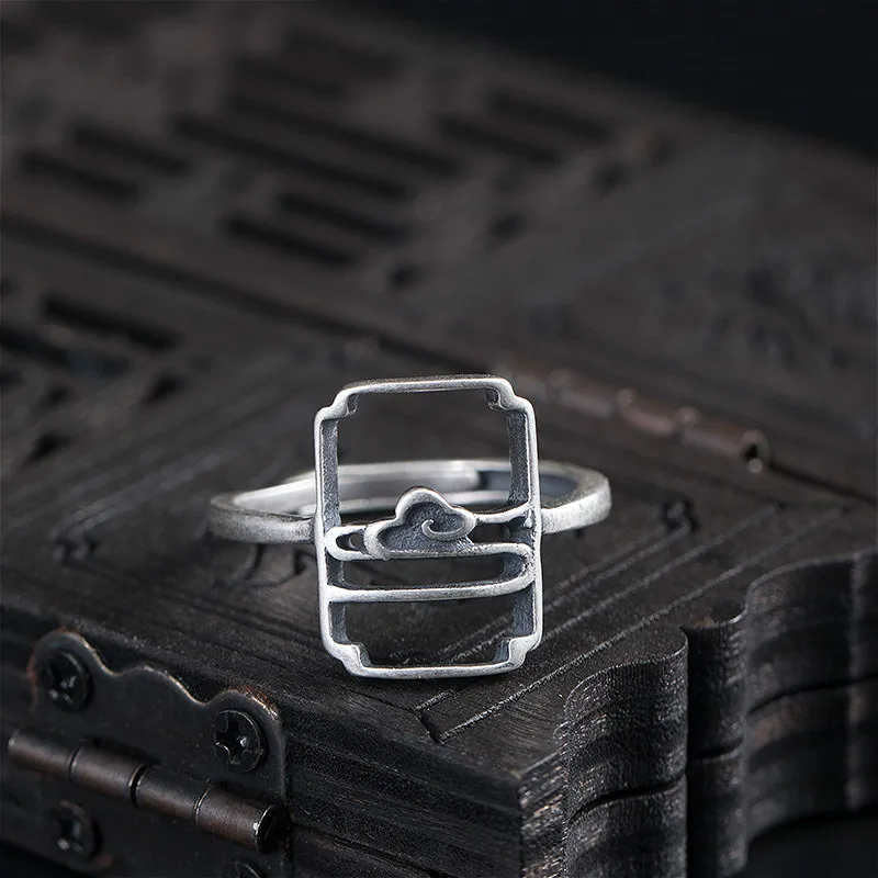 Кольца Flyleaf в китайском ретро-стиле женские открытые Винтажные Украшения ручной