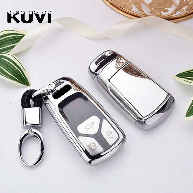 Чехол для автомобильного ключа из поликарбоната и ТПУ чехол стайлинга AUDI A4 B9 Q5 Q7 TT