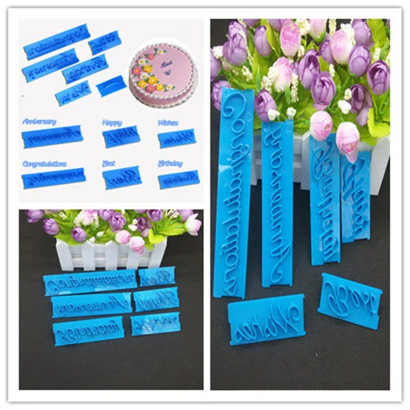 

Norbi Cookie Mould Embossing Mold Plastic Cake Mould Cutter Press Stamp Embosser Fondant Mold Letter Impress Biscuit