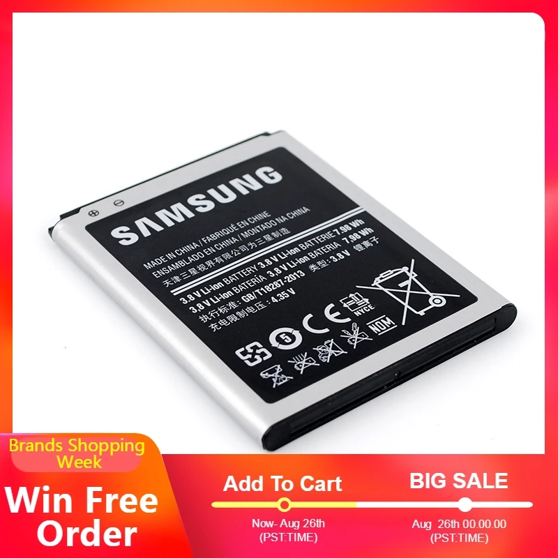 Замена Оригинальный аккумулятор для телефона EB535163LU samsung Galaxy Grand DUOS I9080 I879 I9118 I9082