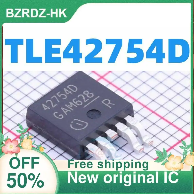 

2-10PCS/lot TLE42754D 42754D TO252-5 450mA -42-45 V New original IC