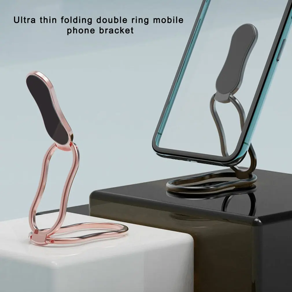 

Thin Luxury Metal Mobile Phone Ring Holder Foldable Cell Phone Stand Socket Universal Finger Ring Grip Mobile Phone Holder Stand