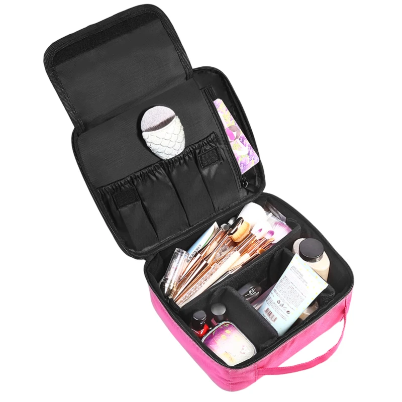 

New Women Cosmetic Bag Travel Makeup Organizer Professional Make Up Box Cosmetics Pouch Bags Beauty Case For Makeup Artist