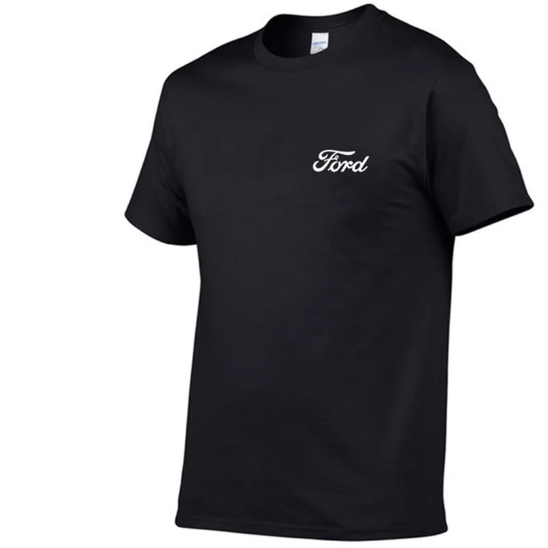 

2021 new hot ford car t-short sleeve 100% cotton shirt men spring summer men's shirts fashion high street leisure short sleeve