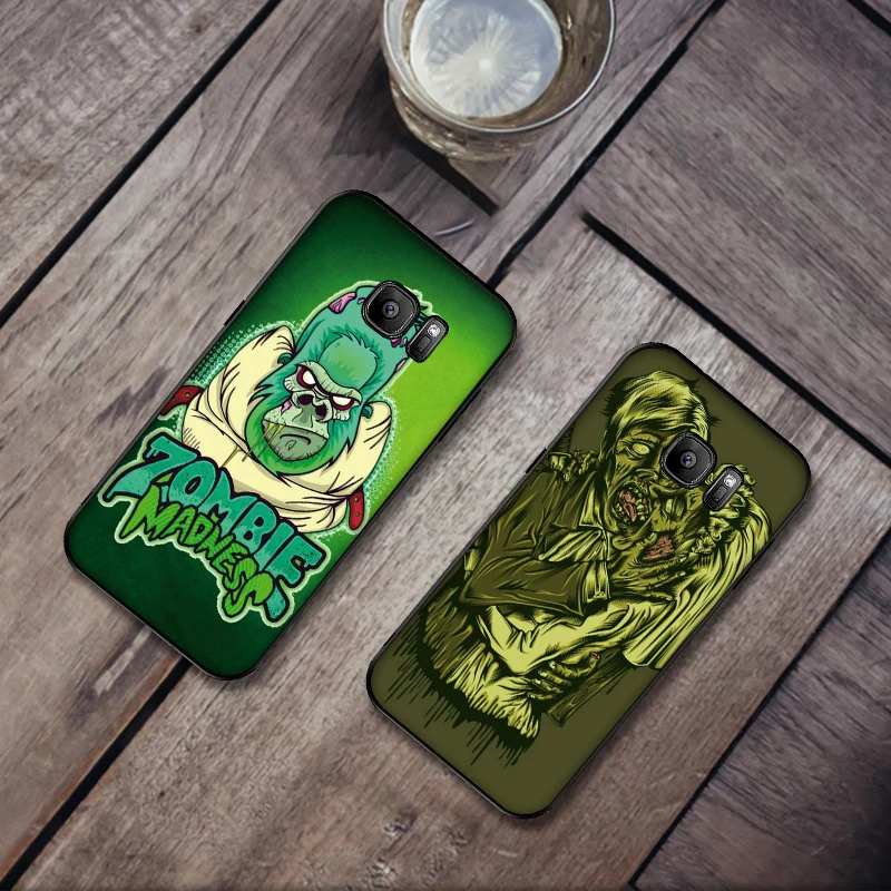 В стиле зомби для девочек мягкий силиконовый чехол телефона Samsung Galaxy S8 S9 S10 Plus NOTE 8 9