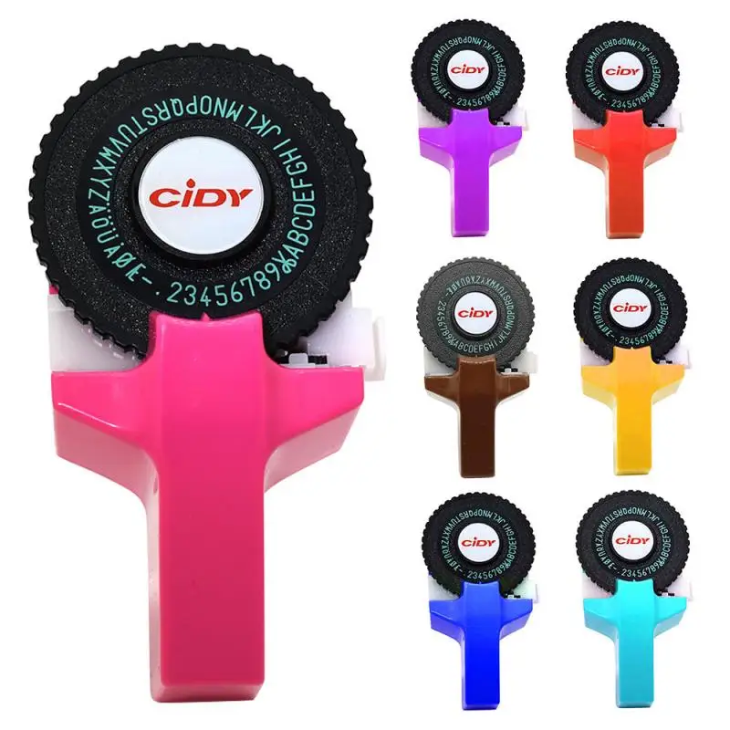 Mini Manual Labeling Machine Embossing Typewriter Tape 9 Mm Print Letters And Numbers Manually Effortlessly | Дом и сад