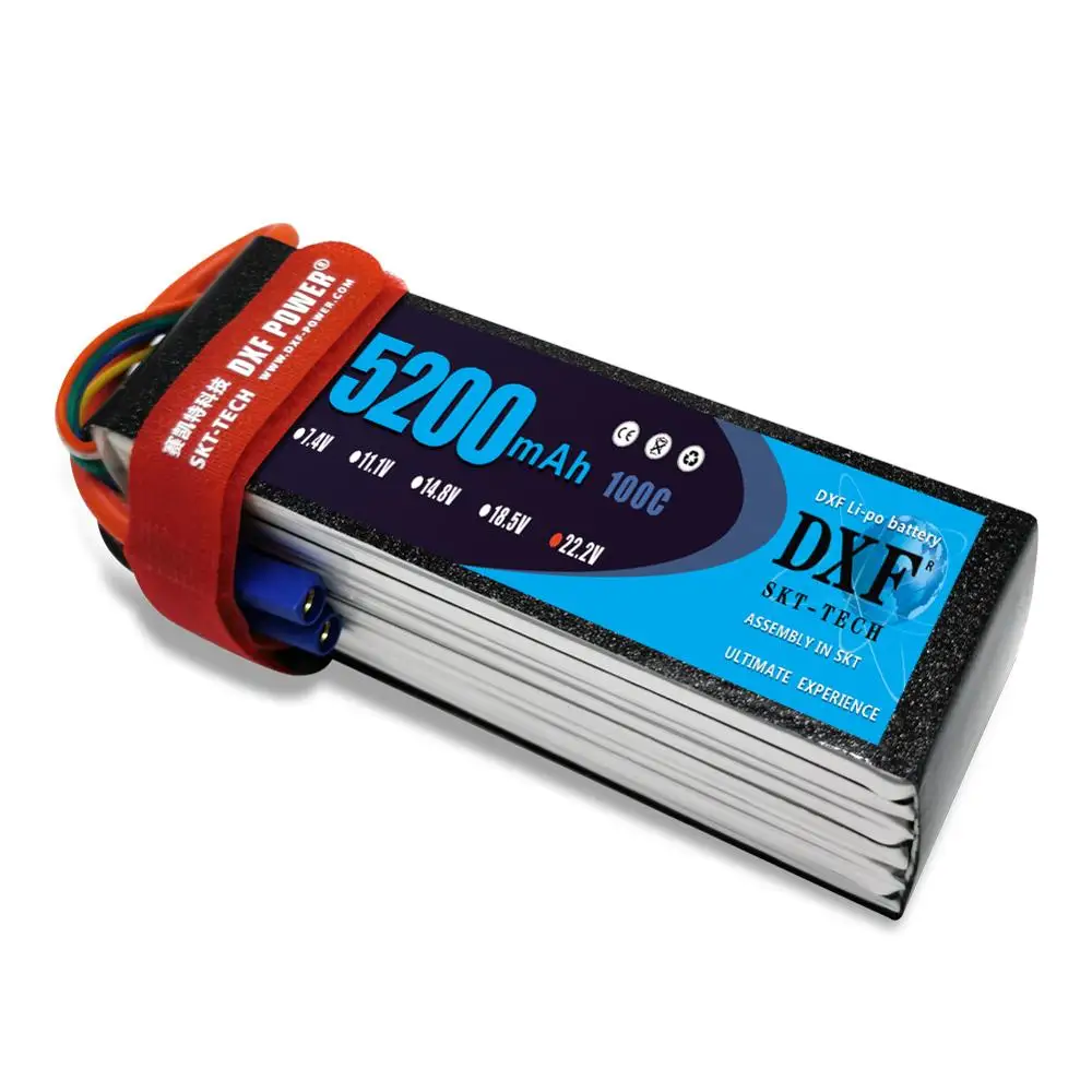 Аккумулятор DXF 6S 22 2 в 5200 мА · ч 100C-200C Lipo XT60 T Deans XT90 EC5 для дрона FPV самолета гоночного