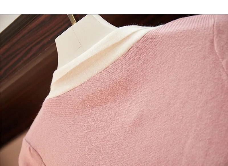 S-xl осенне-зимний комплект из 2 предметов, спортивный костюм, женский элегантный милый галстук-бабочка, трикотажный топ+ твидовая юбка с высокой талией, женская одежда