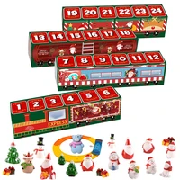 christmas advent countdown calendar train blind box surprise anti stress squeezed 24 toys sets gift for kid children