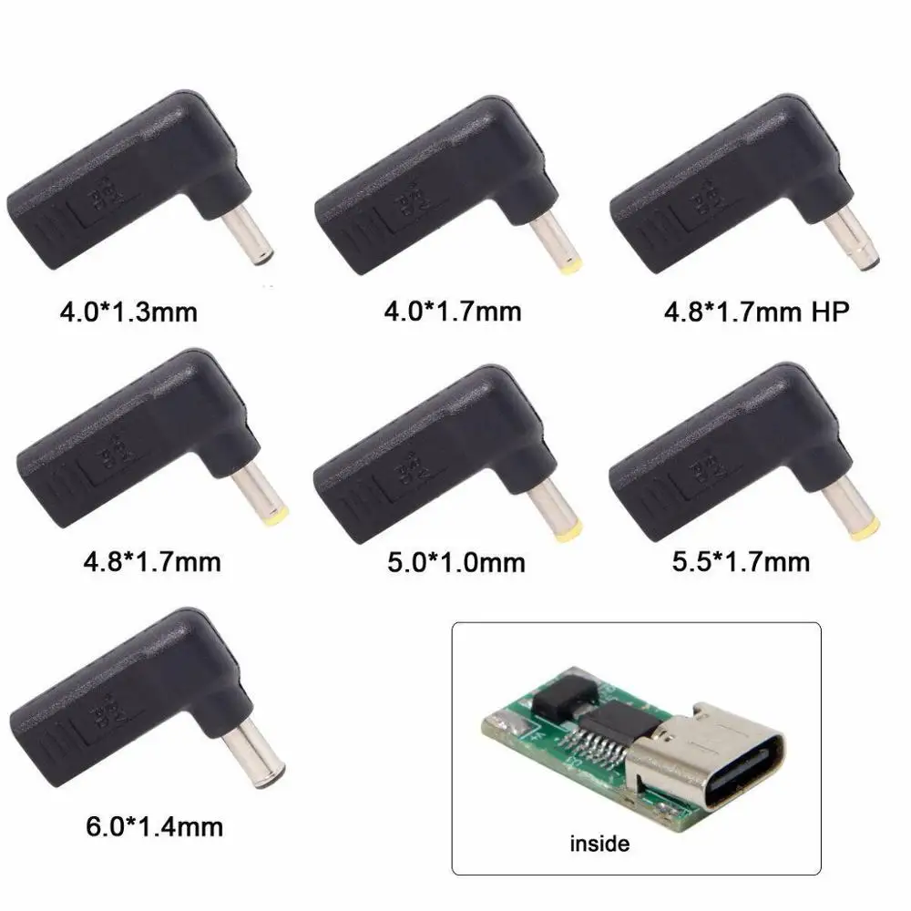 Адаптер BAAQII USB 3 1 Type C к DC 18-20 в эмулятор PD триггер под углом 90 градусов простой