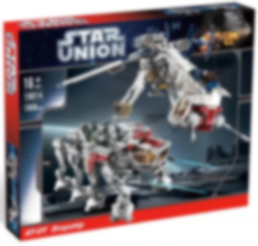 

1808pcs Star Battle AT-OT Walker Republic Dropship Starfighter Space Wars 05053 Model Building Blocks Toy Compatible With Brick