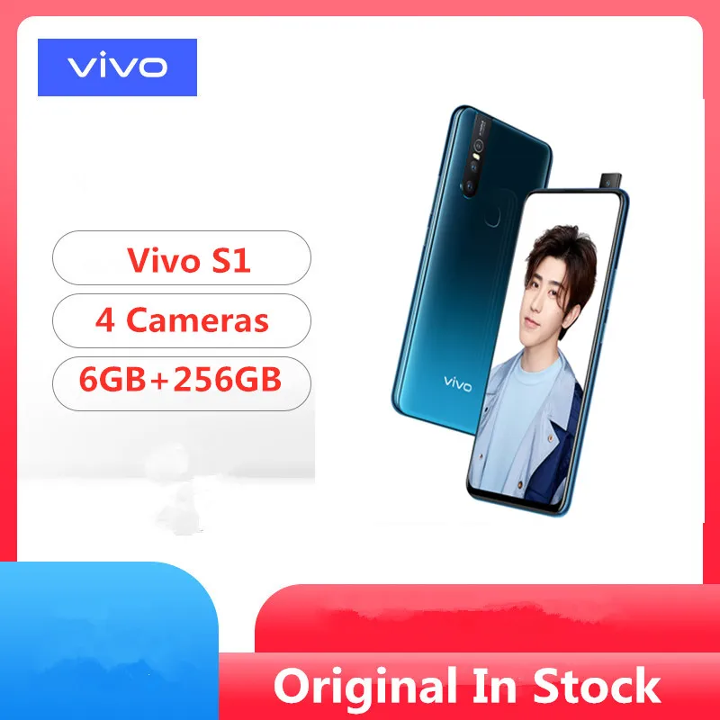 DHL Быстрая vivo S1 6 ГБ ОЗУ 256 Гб ПЗУ Helio P70 фронтальная камера 24,8 МП 3 тыловая камера s Selife большая батарея смартфон