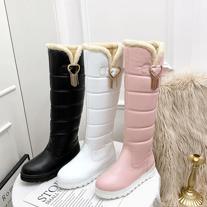 Новинка 2021 зимние водонепроницаемые сапоги женские удобные теплые на плоской