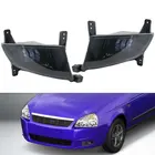 Пара светодиодсветильник противотуманных фар, передний бампер для LADA priora 2170 6000K, белый свет, противотуманные фары в сборе