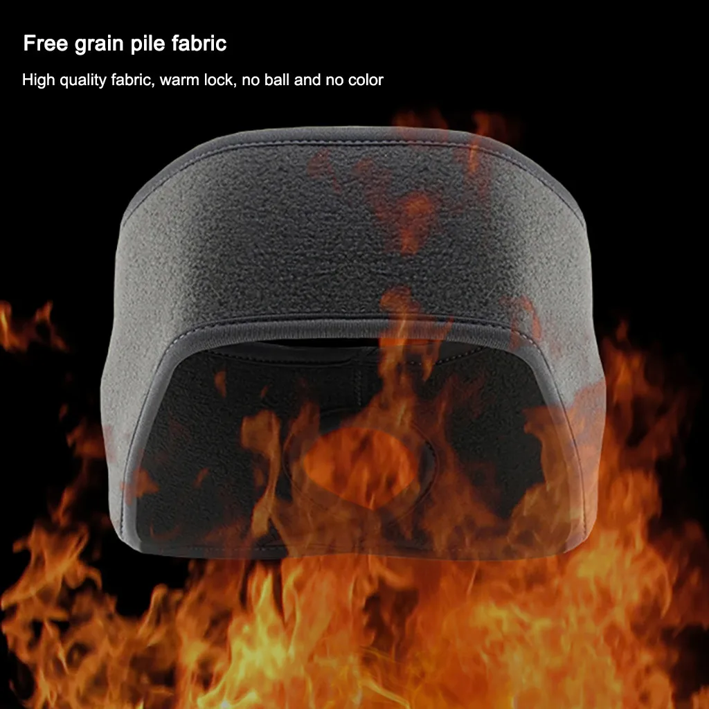 1 шт. теплая зимняя шапка унисекс с ушками для спорта велоспорта лыжного флисовая